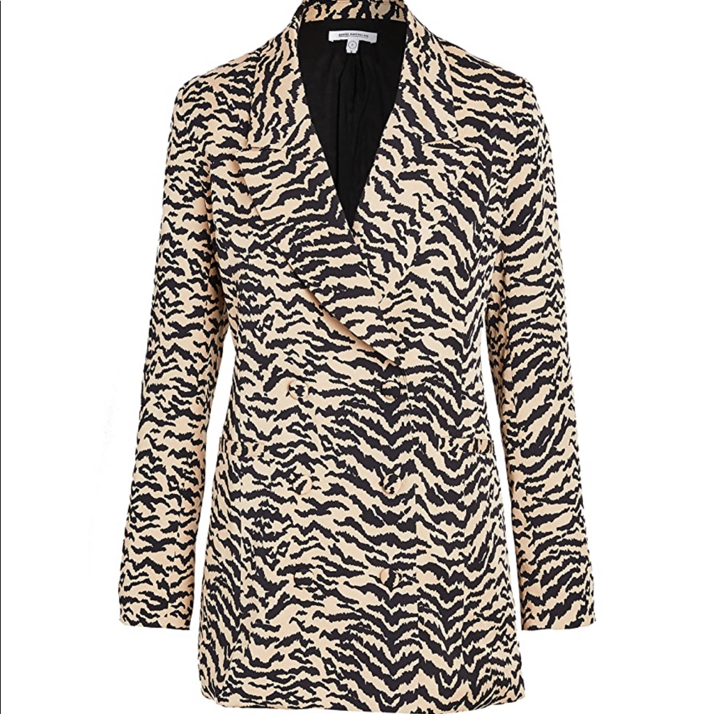Good American Women's Double Breasted Blazer